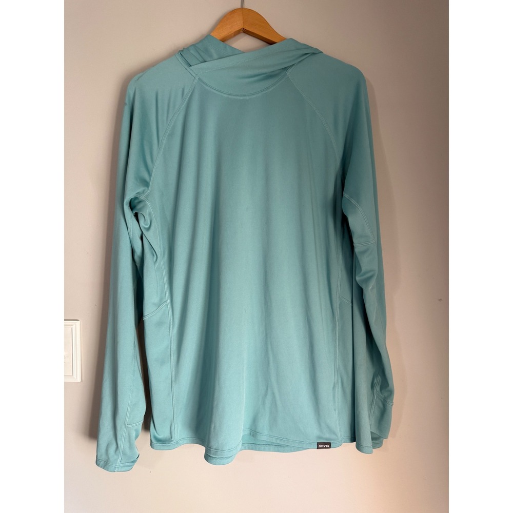 Orvis PRO Sun Hoodie Large Blue mens Fishing Hiking Performance Shirt